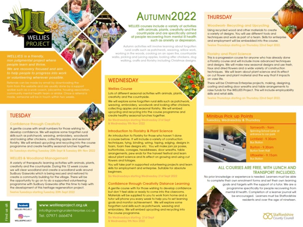 Autumn 2022 Courses | The WELLIES Project